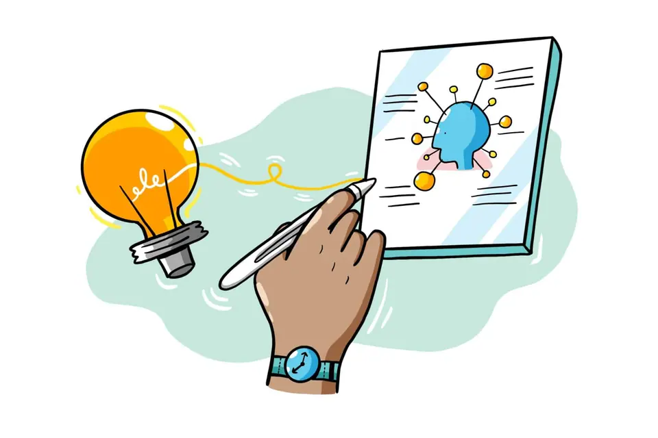 The third step of the visual strategist's process is to translate words into beautiful, easily understood visuals.