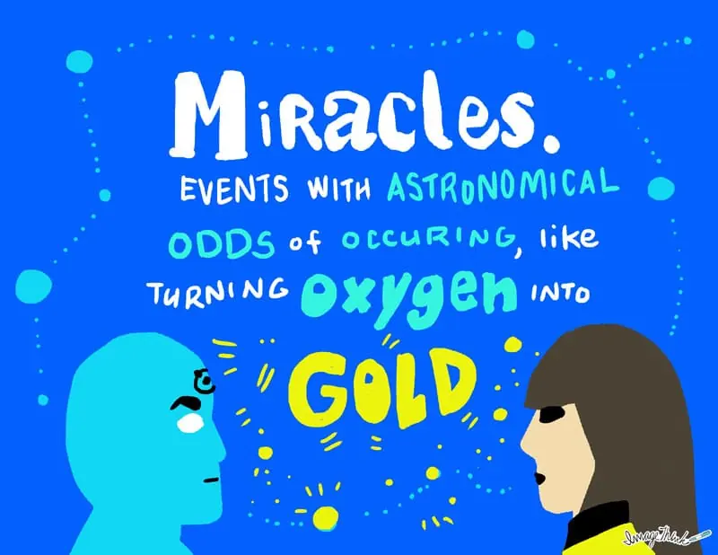 Illustrated quote from Watchmen