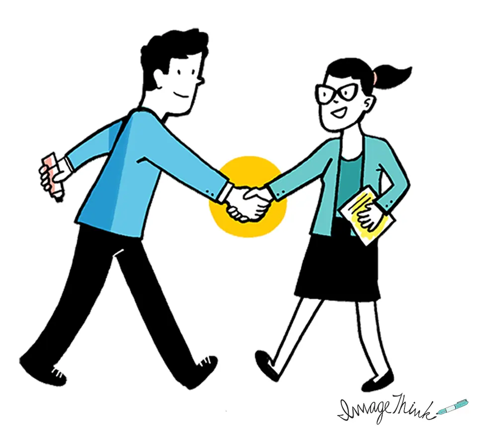 Start your strategy session on the right foot by introducing your team to your graphic recorder