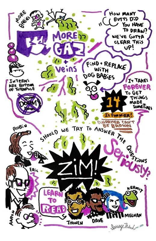 Invader-Zim-Sketchnotes-SDCC2016-072316-ImageThink