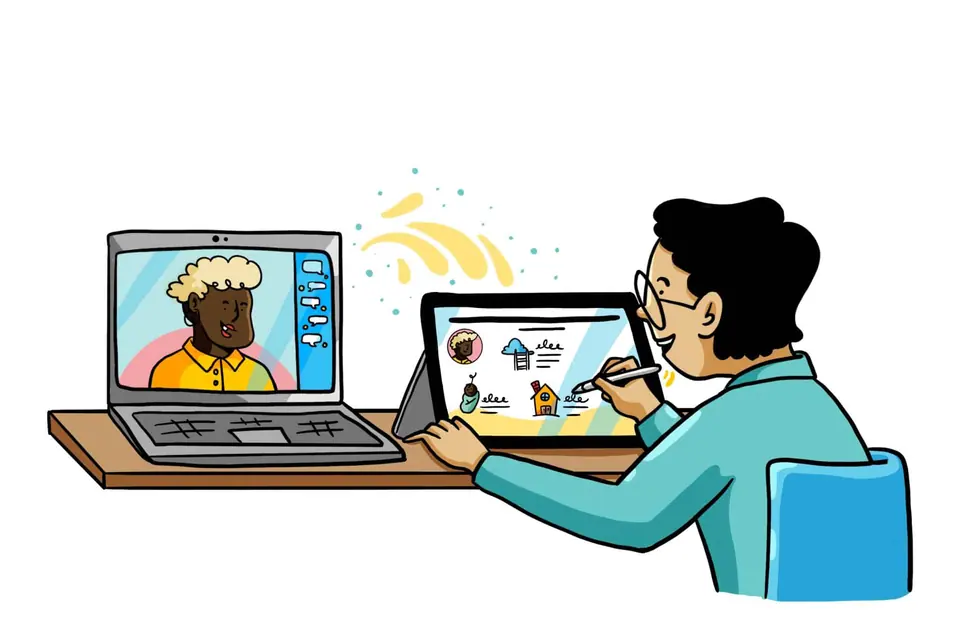 AI can assist in the delivery of digital graphic recording by suggesting design elements and automating processes.