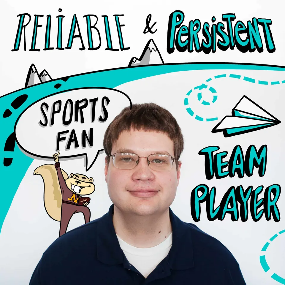 Matt, Operations Manager at ImageThink, in an illustrated portrait